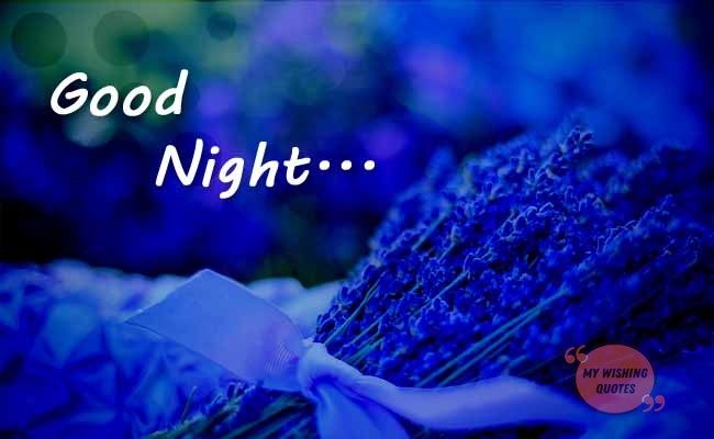 Wishing someone good night