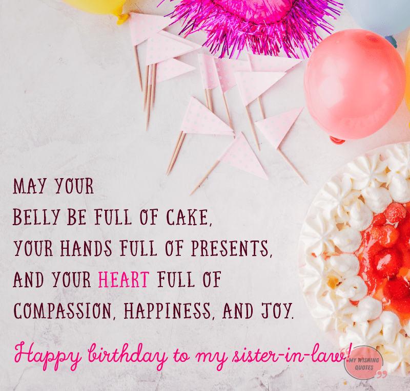 Birthday Wishes For Sister In Law - Birthday Card For Sister In Law