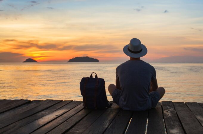 men Traveling Solo